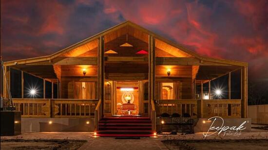 The inspiration behind the gurdwara’s design comes from Hemkunt Sahib. (HT Photo)