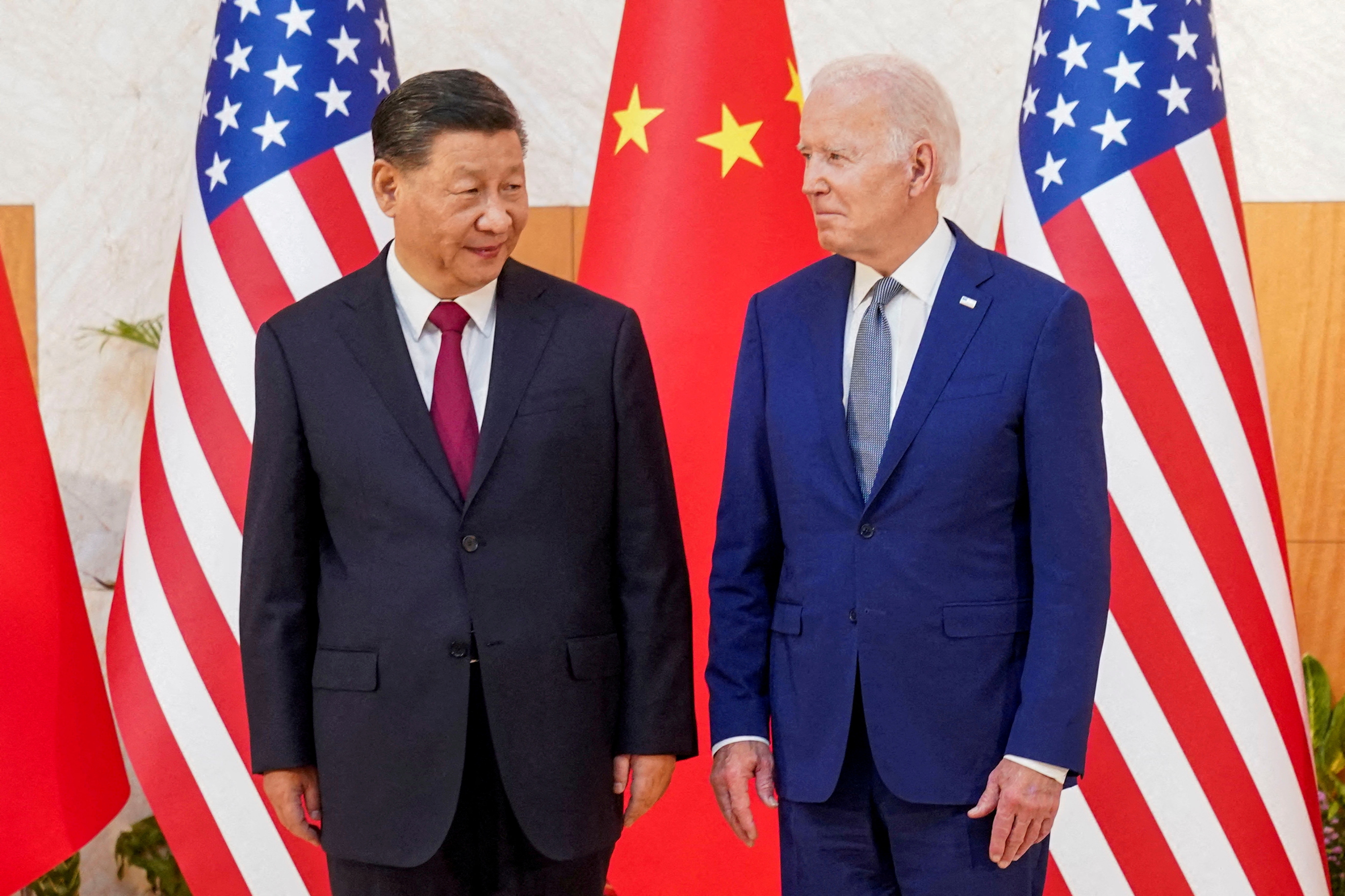 FILE PHOTO: U.S. President Joe Biden meets with Chinese President Xi Jinping on the sidelines of the G20 leaders' summit in Bali, Indonesia, November 14, 2022. REUTERS/Kevin Lamarque (REUTERS)