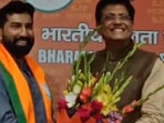 Anil Antony (left) joined BJP in presence of Union minister Piyush Goyal (right) (Twitter Photo)