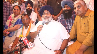 SAD president Sukhbir Singh Badal. (HT File Photo)