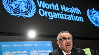 World Health Day 2023: World Health Organization (WHO) chief Tedros Adhanom Ghebreyesus looks on during a press conference on the World Health Organization's 75th anniversary in Geneva. (AFP) World Health Day 2023: World Health Organization (WHO) chief Tedros Adhanom Ghebreyesus looks on during a press conference on the World Health Organization's 75th anniversary in Geneva. (AFP)
