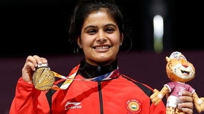 Shooting star Manu Bhaker hits the bull’s eye in her message to young girls. (File photo) Shooting star Manu Bhaker hits the bull’s eye in her message to young girls. (File photo)