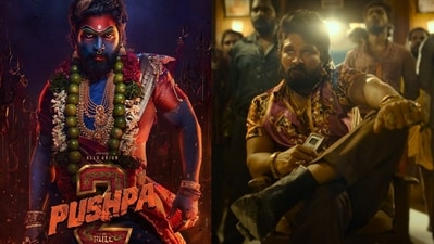 Allu Arjun unveils Pushpa 2: The Rule poster. Allu Arjun unveils Pushpa 2: The Rule poster.