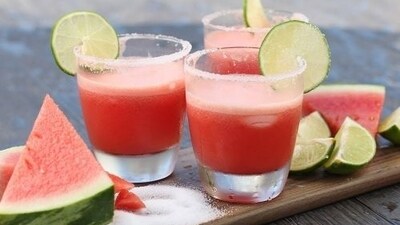 Watermelon Margaritas: Mix fresh watermelon juice, lime juice, tequila, and triple sec for a fruity twist on a classic cocktail. This drink is perfect for summer parties and barbecues, and it's sure to impress your guests. (Pinterest) Watermelon Margaritas: Mix fresh watermelon juice, lime juice, tequila, and triple sec for a fruity twist on a classic cocktail. This drink is perfect for summer parties and barbecues, and it's sure to impress your guests. (Pinterest)