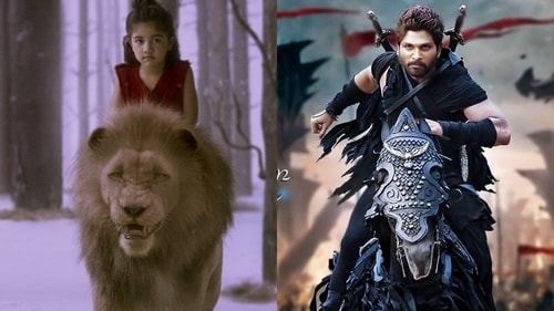 Allu Arha's look in Shaakuntalam has left internet comparing her to Allu Arjun. Allu Arha's look in Shaakuntalam has left internet comparing her to Allu Arjun.