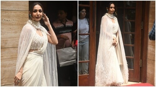 Malaika posed for the cameras. (HT Photos/Varinder Chawla) Malaika posed for the cameras. (HT Photos/Varinder Chawla)