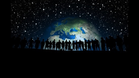 If humans formed a queue in space, maintaining a safe distance of one metre between every two individuals, Indians (or Chinese) alone would be more than enough to get from Earth to the Moon (roughly 384 million metres away). (Pixabay)