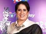 Oscar winner Guneet Monga at the OTT Play Changemakers Awards 2023 in Mumbai. (ANI Photo)