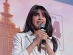 Samantha Ruth Prabhu spoke at an event in Mumbai. Samantha Ruth Prabhu spoke at an event in Mumbai.