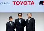 Toyota Motor Corporation’s new CEO Koji Sato poses for a photo together with Executive Vice Presidents Yoichi Miyazaki and Hiroki Nakajima, during a press conference in Tokyo. (Reuters) Toyota Motor Corporation’s new CEO Koji Sato poses for a photo together with Executive Vice Presidents Yoichi Miyazaki and Hiroki Nakajima, during a press conference in Tokyo. (Reuters)