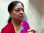 Bharatiya Janata Party (BJP) National Vice-President Vasundhara Raje.
