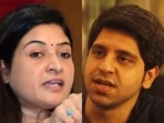 Congress leader Alka Lamba and BJP spokesperson Shehzad Poonawalla Congress leader Alka Lamba and BJP spokesperson Shehzad Poonawalla