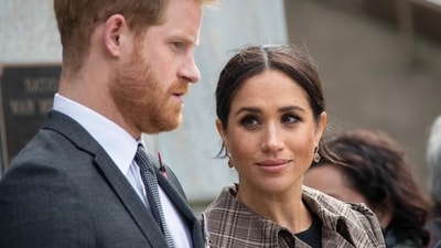 Prince Harry-Meghan Markle: Prince Harry and Meghan Markle are seen.
