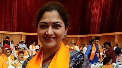 Tamil Nadu BJP leader Khushbu Sundar. (Twitter) Tamil Nadu BJP leader Khushbu Sundar. (Twitter)