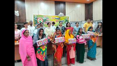 A Kanya Janmotsav event held in Unnao on Monday (Sourced) A Kanya Janmotsav event held in Unnao on Monday (Sourced)
