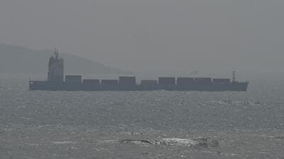 A ship sails in the Taiwan Strait, as seen from Pingtan island, the closest point to Taiwan, in China’s southeast Fujian province. (AFP) A ship sails in the Taiwan Strait, as seen from Pingtan island, the closest point to Taiwan, in China’s southeast Fujian province. (AFP)
