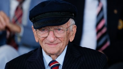 At the age of 27, with no previous trial experience, Ferencz became chief prosecutor for a 1947 case in which 22 former commanders were charged with murdering over 1 million Jews. (AFP)