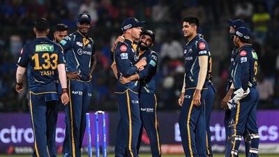 Gujarat Titans' players (AFP) Gujarat Titans' players (AFP)