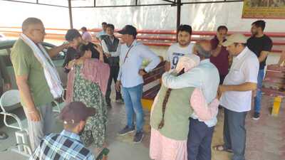 Four persons were killed and two others critically injured in a road accident on the NH-44 near Taraori town of Karnal district, the police said on Saturday. (HT Photo) Four persons were killed and two others critically injured in a road accident on the NH-44 near Taraori town of Karnal district, the police said on Saturday. (HT Photo)
