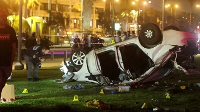 Israel Attack: A general view of the scene of an attack in Tel Aviv, Israel. (Reuters)