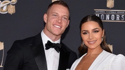 Olivia Culpo and NFL star Christian McCaffrey (Twitter) Olivia Culpo and NFL star Christian McCaffrey (Twitter)