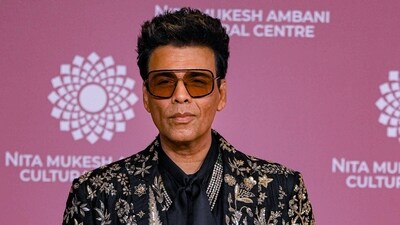 Karan Johar at the inauguration of Nita Mukesh Ambani Cultural Centre in Mumbai. (PTI Photo/Shashank Parade) (PTI)