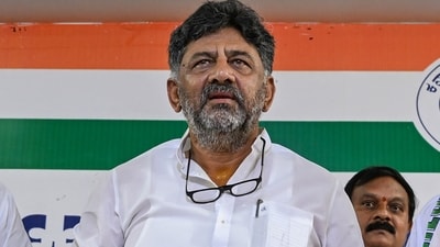 Congress's DK Shivakumar slammed Gujarat-based Amul’s entry into the Karnataka dairy market. (PTI) Congress's DK Shivakumar slammed Gujarat-based Amul’s entry into the Karnataka dairy market. (PTI)