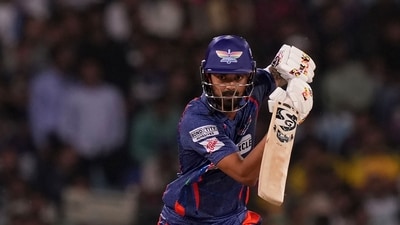 Lucknow: Lucknow Super Giants batter K L Rahul plays shot during the IPL 2023 cricket match between Lucknow Super Giants (LGS) and Sunrisers Hyderabad (SRH) at Bharat Ratna Shri Atal Bihari Vajpayee Ekana Cricket Stadium, in Lucknow, Friday, April 7, 2023. (PTI Photo/Vijay Verma) (PTI04_07_2023_000258A) (PTI) Lucknow: Lucknow Super Giants batter K L Rahul plays shot during the IPL 2023 cricket match between Lucknow Super Giants (LGS) and Sunrisers Hyderabad (SRH) at Bharat Ratna Shri Atal Bihari Vajpayee Ekana Cricket Stadium, in Lucknow, Friday, April 7, 2023. (PTI Photo/Vijay Verma) (PTI04_07_2023_000258A) (PTI)
