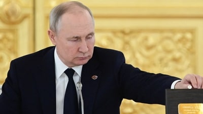 Vladimir Putin: Russian President Vladimir Putin attends a meeting. (Reuters)