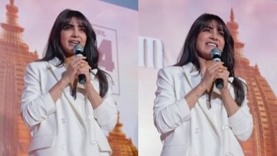 Samantha Ruth Prabhu spoke at an event in Mumbai. Samantha Ruth Prabhu spoke at an event in Mumbai.