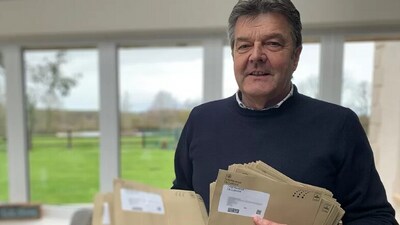 Dylan Davies, the recipient of these bills from HM Revenue & Customs. (BBC) Dylan Davies, the recipient of these bills from HM Revenue & Customs. (BBC)