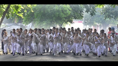 Since admissions for the current academic session began on April 1, 29.22 lakh students have enrolled in Punjab government schools, up from 27.95 lakh in 2022-23. (HT File Photo)