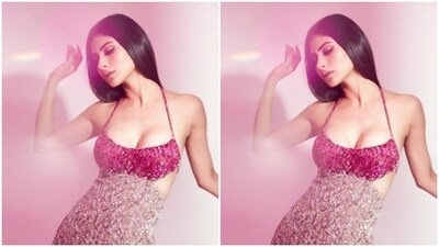 Styled by fashion stylist Mohit Rai, Mouni wore her tresses open in straight locks with a middle part as she posed for the pictures. (Instagram/@imouniroy) Styled by fashion stylist Mohit Rai, Mouni wore her tresses open in straight locks with a middle part as she posed for the pictures. (Instagram/@imouniroy)