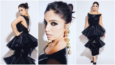 Bhumi Padnekar's fashion sense is undeniable, and she seems to effortlessly slay any outfit she wears. Recently, the actress turned heads at an award show with her stunning black ensemble, leaving her fans spellbound with her glamorous appearance. It's safe to say that Bhumi knows how to rock any look with her impeccable style and grace. (Instagram/@bhumipednekar) Bhumi Padnekar's fashion sense is undeniable, and she seems to effortlessly slay any outfit she wears. Recently, the actress turned heads at an award show with her stunning black ensemble, leaving her fans spellbound with her glamorous appearance. It's safe to say that Bhumi knows how to rock any look with her impeccable style and grace. (Instagram/@bhumipednekar)