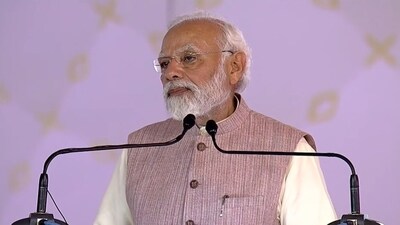 PPrime Minister Narendra Modi addressing a public rally in Chennai on Saturday. (Twitter/BJP) PPrime Minister Narendra Modi addressing a public rally in Chennai on Saturday. (Twitter/BJP)