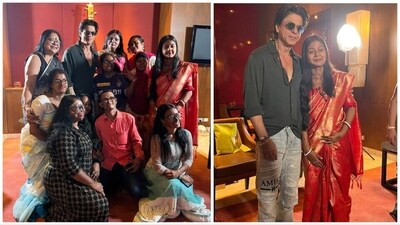 Shah Rukh Khan with acid attack survivors. Shah Rukh Khan with acid attack survivors.