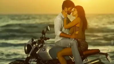 Shahid Kapoor and Kriti Sanon in a new poster from their upcoming film. Shahid Kapoor and Kriti Sanon in a new poster from their upcoming film.