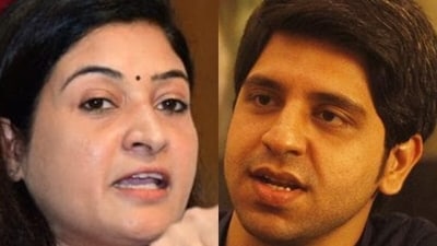 Congress leader Alka Lamba and BJP spokesperson Shehzad Poonawalla Congress leader Alka Lamba and BJP spokesperson Shehzad Poonawalla