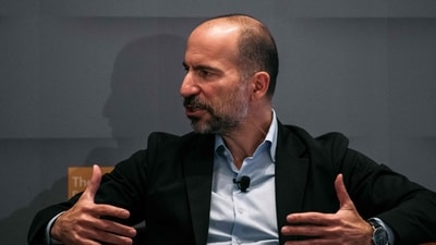 Uber CEO Dara Khosrowshahi speaks at a meeting of the Economic Club of New York in Manhattan in New York City. (AFP file) Uber CEO Dara Khosrowshahi speaks at a meeting of the Economic Club of New York in Manhattan in New York City. (AFP file)