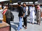 A healthcare worker collects a nasal swab sample of a passenger for COVID-19 testing amid a recent surge in the Coronavirus case, at the Railway Station, in Bikaner on Wednesday. (ANI/Used only for representation) A healthcare worker collects a nasal swab sample of a passenger for COVID-19 testing amid a recent surge in the Coronavirus case, at the Railway Station, in Bikaner on Wednesday. (ANI/Used only for representation)