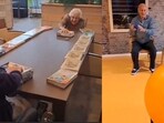 The image, taken from the Instagram video, captures elderly people playing games. The image, taken from the Instagram video, captures elderly people playing games.