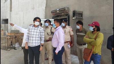 Nuh police conduct inspections at slaughterhouses Nuh police conduct inspections at slaughterhouses