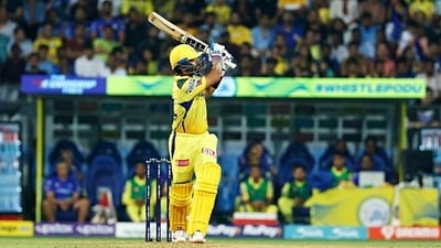 Chennai Super Kings Ajinkya Rahane plays a shot during the match against Mumbai Indians (IndianPremierLeague/Twitter) Chennai Super Kings Ajinkya Rahane plays a shot during the match against Mumbai Indians (IndianPremierLeague/Twitter)