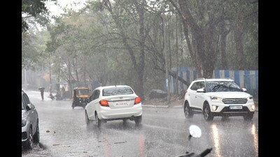 According to India Meteorological Department (IMD), Shivajinagar recorded 6.9 mm of rainfall. (HT PHOTO) According to India Meteorological Department (IMD), Shivajinagar recorded 6.9 mm of rainfall. (HT PHOTO)