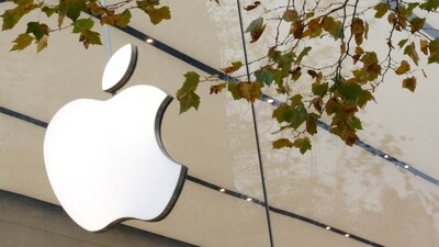 FILE PHOTO: The Apple Inc logo is seen at the entrance to the Apple store. (REUTERS)
