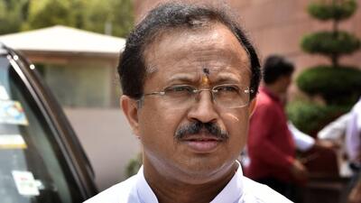 BJP leader and minister of state for external affairs V Muraleedharan visited the Latin Catholic church headquarters in Thiruvananthapuram and met Arch Bishop Mar George Netto. (HT Archives) BJP leader and minister of state for external affairs V Muraleedharan visited the Latin Catholic church headquarters in Thiruvananthapuram and met Arch Bishop Mar George Netto. (HT Archives)