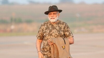 PM Modi is on the way to the Bandipur and Mudumalai Tiger Reserves, PMO said. (ANI)