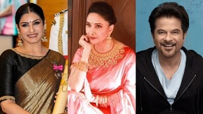 Raveena Tandon and Anil Kapoor have reacted to Madhuri Dixit's video. Raveena Tandon and Anil Kapoor have reacted to Madhuri Dixit's video.