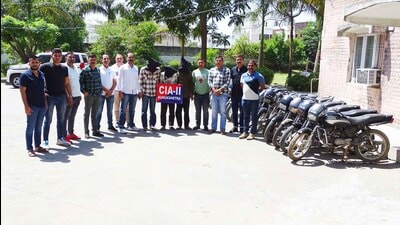 The Kurukshetra police have recovered 16 stolen bikes from the accused possession. (HT Photo)
