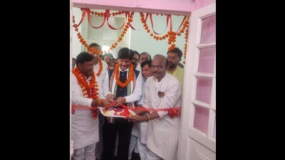 UPCC president Brijlal Khabari inaugurated the ‘war room’ in Lucknow on Sunday. UPCC president Brijlal Khabari inaugurated the ‘war room’ in Lucknow on Sunday.